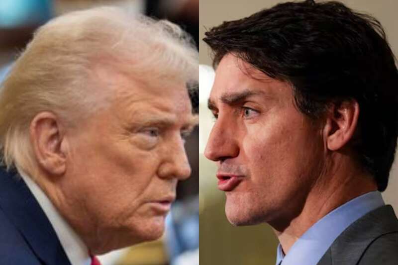 Donald Trump, presidente de EUA, y Justin Trudeau, primer ministro de Canadá. Donald Trump, presidente de EUA, y Justin Trudeau, primer ministro de Canadá.
