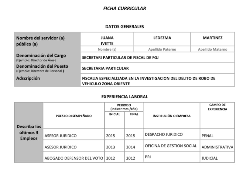 Cv de Juana Ivette Ledezma