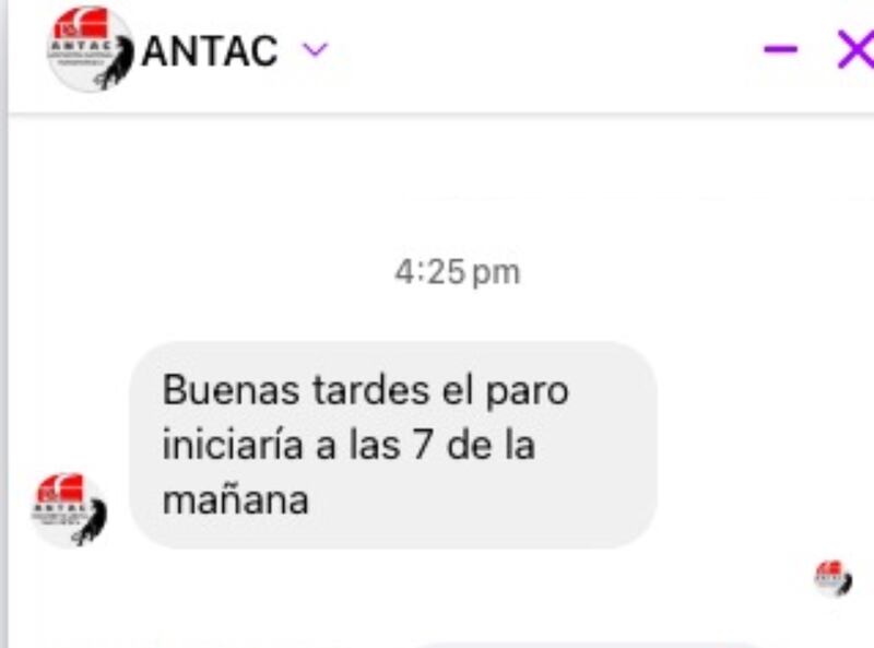 ANTAC confirma paro nacional de transportistas el 6 de abril