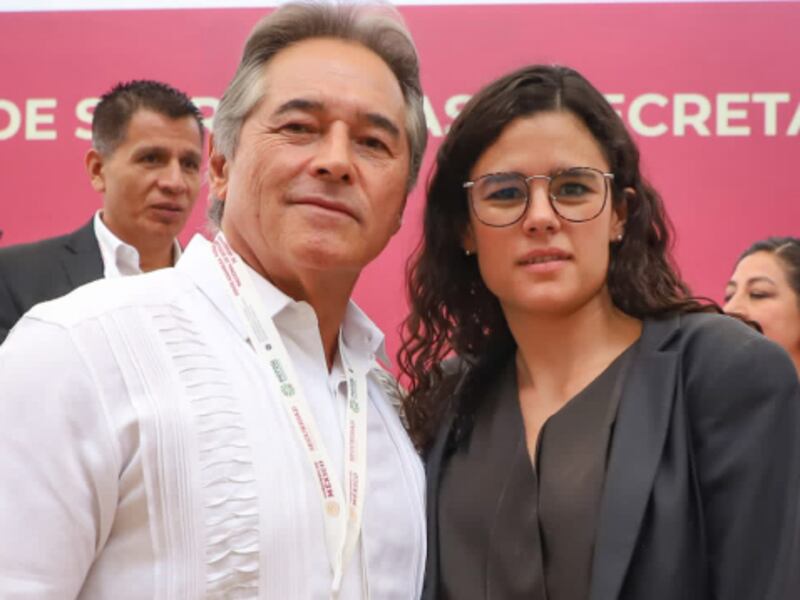 Luisa Alcalde y Hernán Bermúdez Requena, exsecretario de Seguridad Luisa Alcalde y Bermúdez Requena