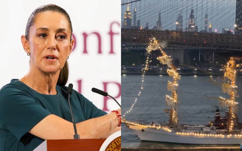 La presidenta aseguró que la prioridad es atender a los heridos La presidenta Claudia Sheinbaum en conferencia de prensa y el buque Cuauhtémoc