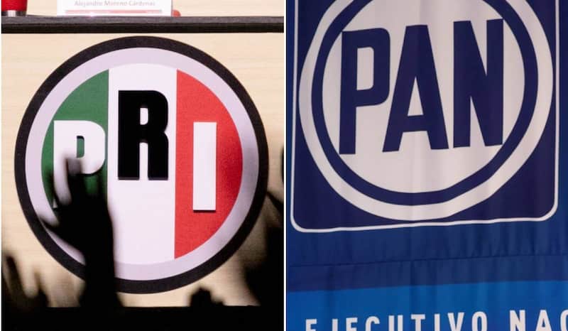 8 estados piensan que la alianza PRI-PAN debería de ir en 2027 Logo del PRI / Logo del PAN
