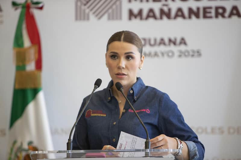 La gobernadora de BC ha dado contratos a cercano de Adán Augusto La mandataria en conferencia de prensa
