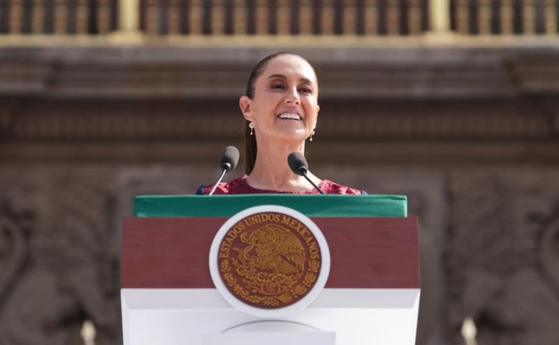 Claudia Sheinbaum encabezó los 7 años de la 4T en el Zócalo de la CDMX Claudia Sheinbaum
