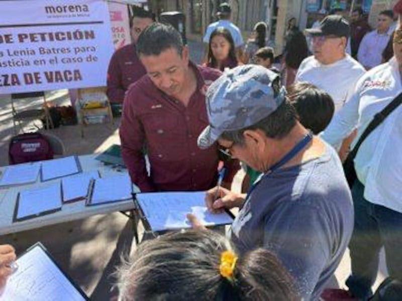 Recolección de firmas contra Cabeza de Vaca en Tamaulipas