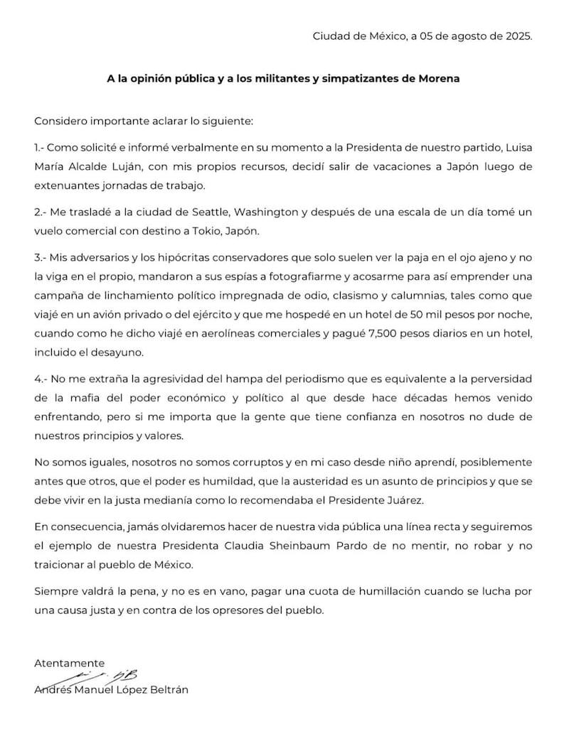 Carta de Andy