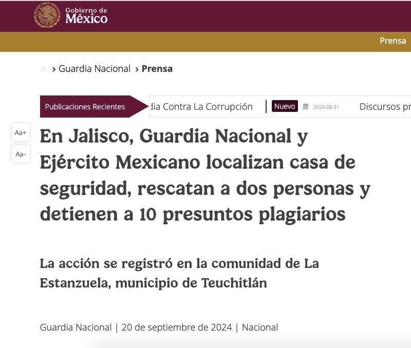 crematorio clandestino septiembre 2024