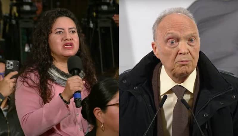 El fiscal de la República, Gertz Manero, se confronta con la periodista Dalila Escobar en la mañanera. El fiscal de la República, Gertz Manero, se confronta con la periodista Dalila Escobar en la mañanera.