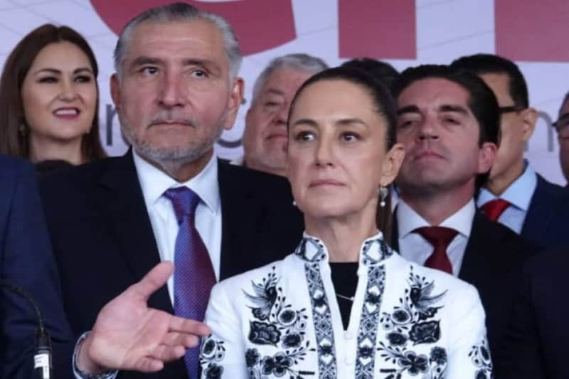 Claudia Sheinbaum, presidenta, y Adán Augusto López, coordinador de los senadores. Claudia Sheinbaum, presidenta, y Adán Augusto López, coordinador de los senadores.