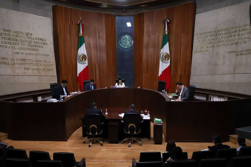 CIUDAD DE MÉXICO, 29ENERO2025.- Sesión ordinaria en el Tribunal Electoral del Poder Judicial de la Federación. FOTO: DANIEL AUGUSTO/ CUARTOSCURO.COM Imagen promocional