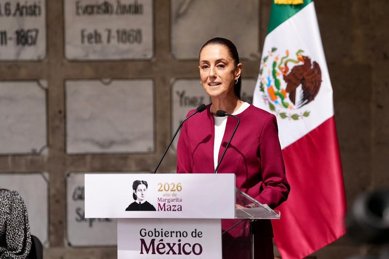 La presidenta de México, Claudia Sheinbaum, encabeza el Bicentenario del Natalicio de Margarita Maza, primera embajadora histórica de México. Claudia Sheinbaum Pardo