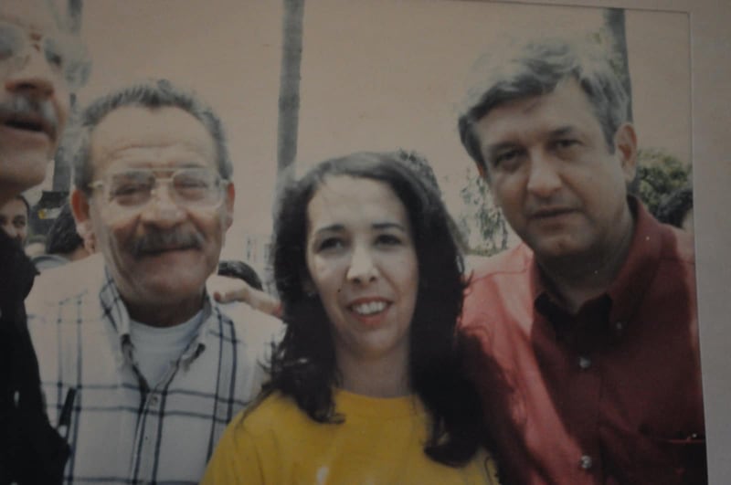 AMLO y Araceli Brown