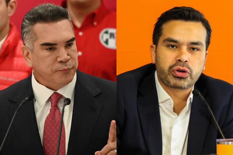 Alejandro Moreno, dirigente del PRI, y Jorge Álvarez Máynez, de MC Alejandro Moreno, dirigente del PRI, y Jorge Álvarez Máynez, de MC