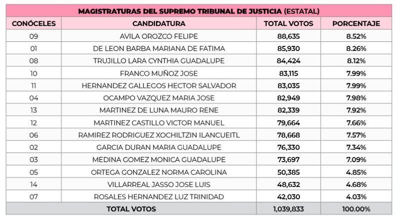Votación Magistraturas en AGS