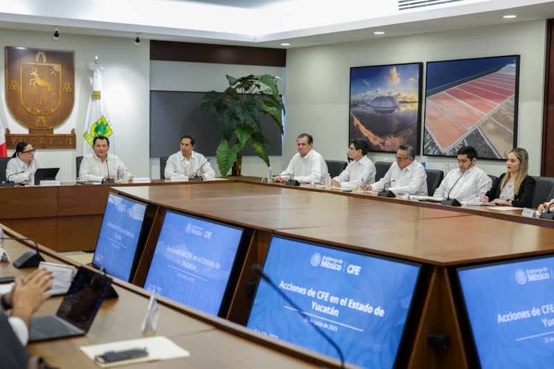 Emilia Calleja Alor, titular de la CFE, y el gobernador Joaquín Díaz Mena. Emilia Calleja Alor, titular de la CFE, y el gobernador Joaquín Díaz Mena definieron acciones en favor de Yucatán