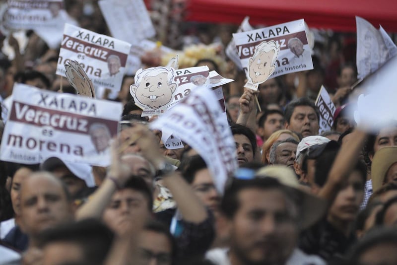 Morena en Xalapa, Veracruz