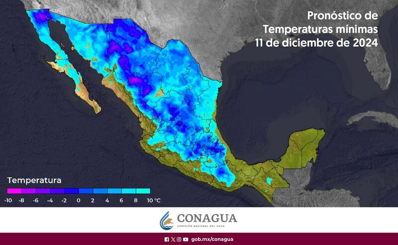 CONAGUA Frente frío 14
