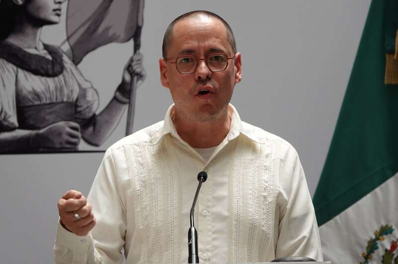 José Antonio Peña Merino, titular de la Agencia de Transformación Digital. Merino durante la firma del convenio entre la Agencia de Transformación Digital y Telecomunicaciones y el gobierno del estado de Tamaulipas.
