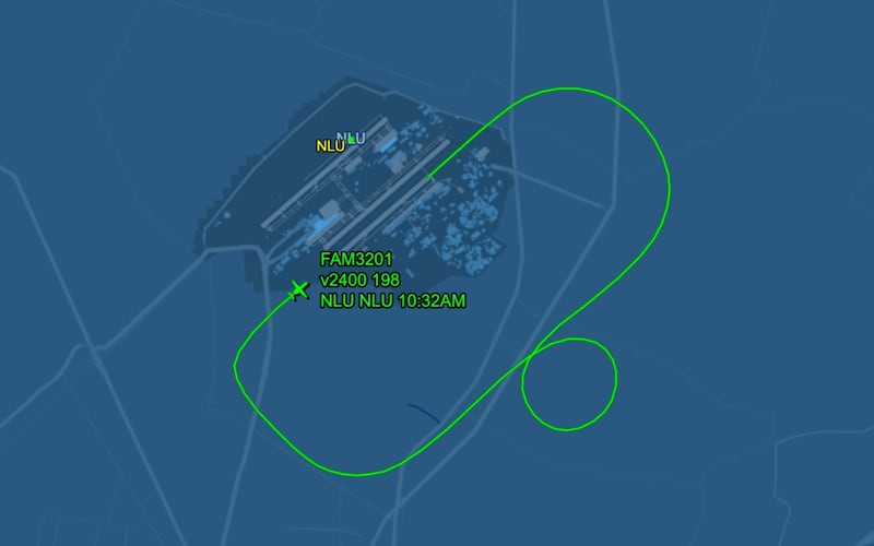 Vuelo de aeronave cerca del AIFA