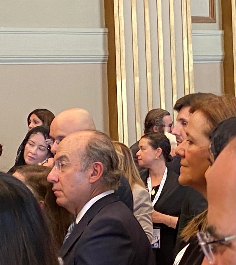 Calderon en audiencia del papa