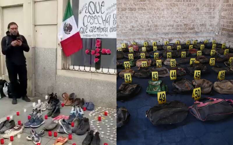 Mexicanos se manifiestan en Embajada de México El campo de exterminio en Jalisco ha indignado a la sociedad