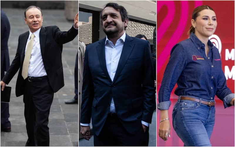 Alfonso Durazo, Andrés Manuel López Beltrán, y Marina del Pilar. El gobernador de Sonora, Alfonso Durazo; el secretario de Organización de Morena, Andrés Manuel López Beltrán; y la gobernadora de Baja California, Marina del Pilar.