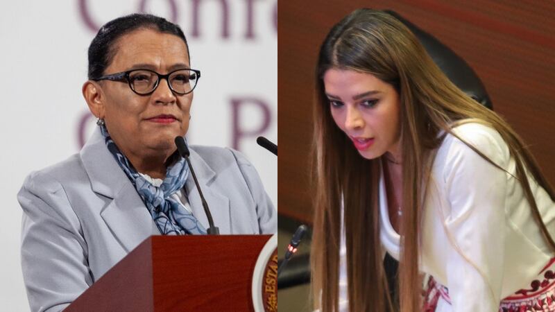 Rosa Icela Rodríguez y Ruth Miriam González