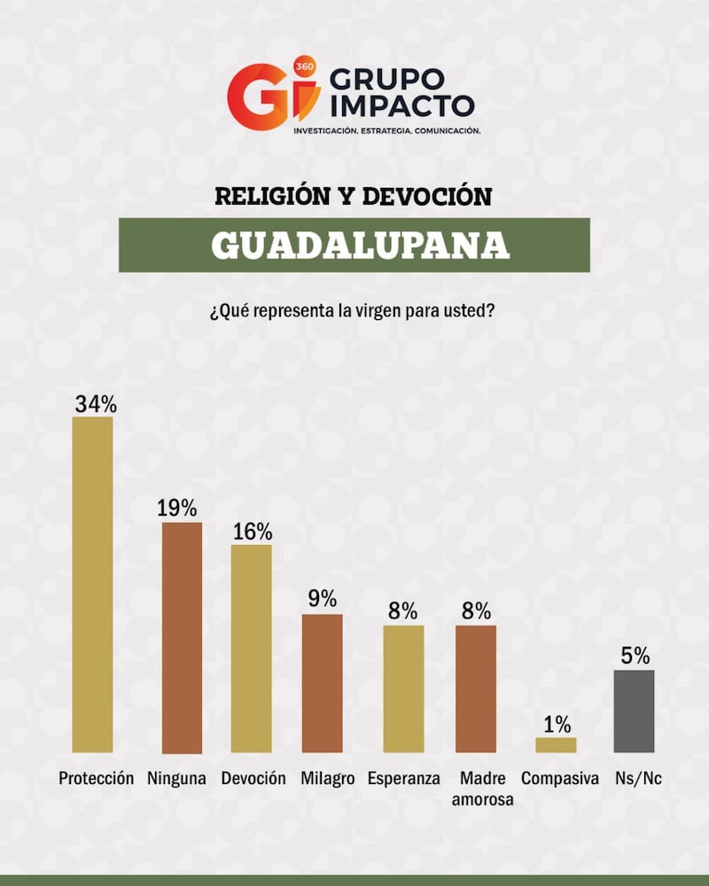 Encuesta Virgen de Guadalupe Grupo Impacto