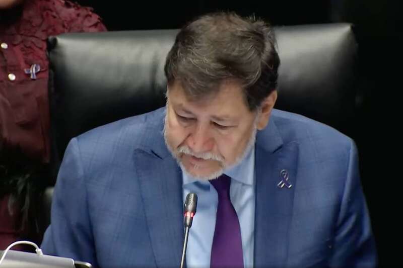 Gerardo Fernández Noroña llora en el Senado Gerardo Fernández Noroña llora en el Senado