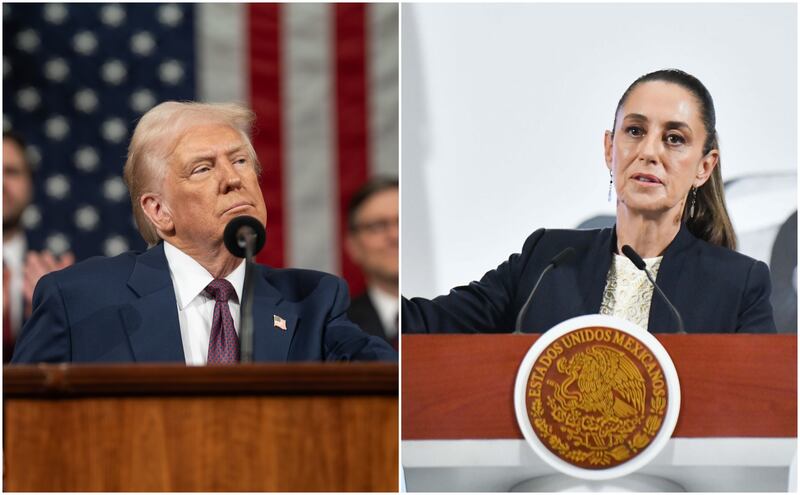 Donald Trump y Claudia Sheinbaum