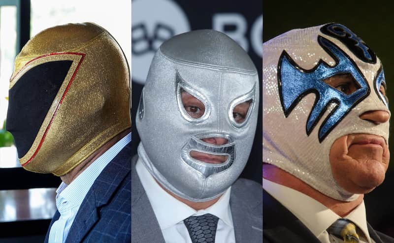 Tinieblas, Hijo del Santo y Atlantis Luchadores