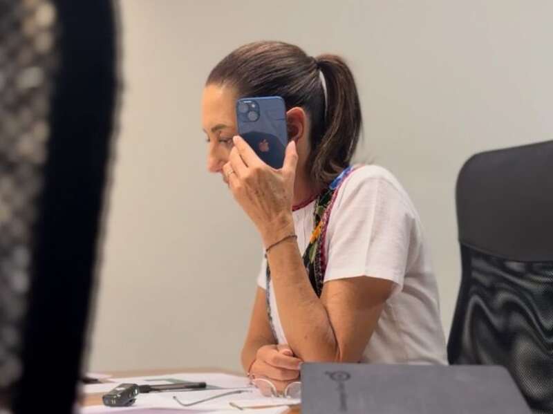 Claudia Sheinbaum habló por teléfono con el secretario de la OCDE, Mathias Cormann el 6 de junio de 2024. Claudia Sheinbaum, presidenta de México