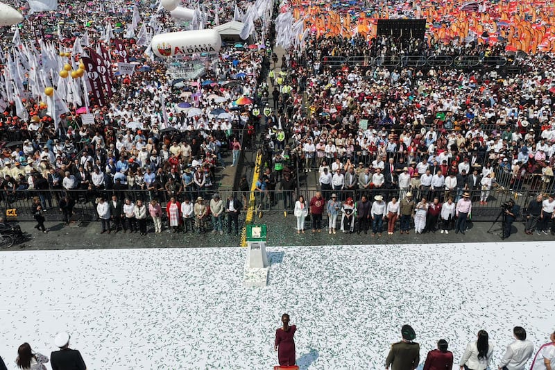 Evento de Sheinbaum en el Zócalo