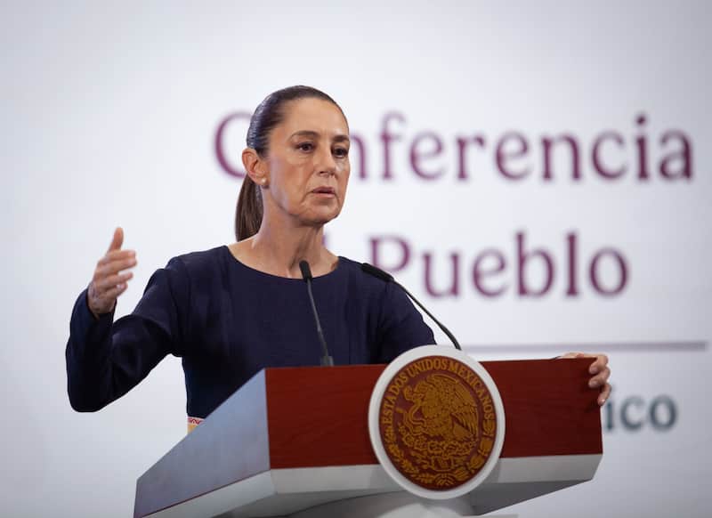 Claudia Sheinbaum Pardo, presidenta de México, durante su conferencia matutina en en Palacio Nacional. Claudia Sheinbaum Pardo, presidenta de México, durante su conferencia matutina en en Palacio Nacional.