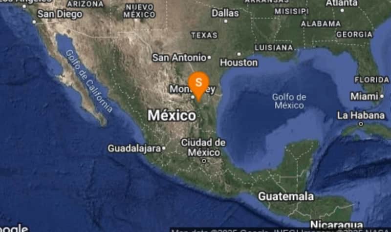 Se registró por la tarde un sismo en el estado de Nuevo León Las autoridades informaron que hubo un sismo en Nuevo León