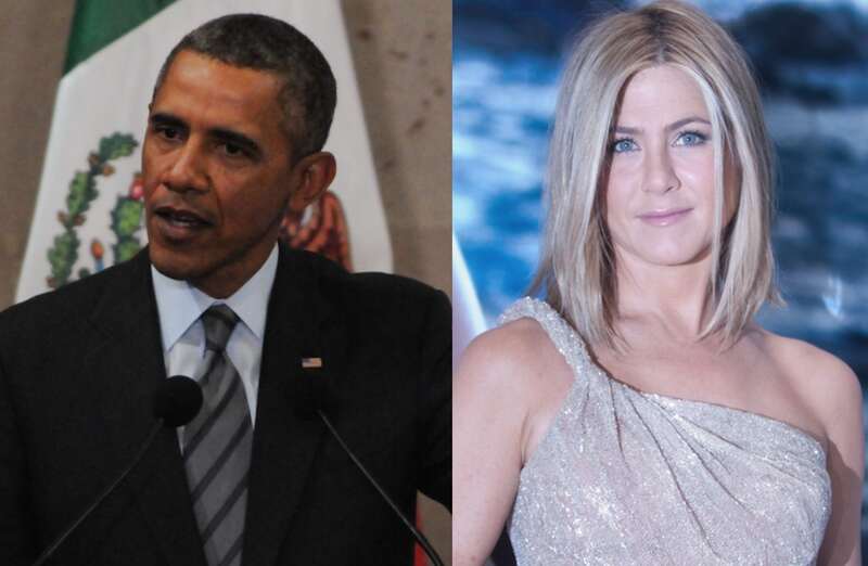 Expresidente Barack Obama y la actriz Jennifer Aniston Todo sobre el romance que tendrían Barack Obama y la actriz Jennifer Aniston