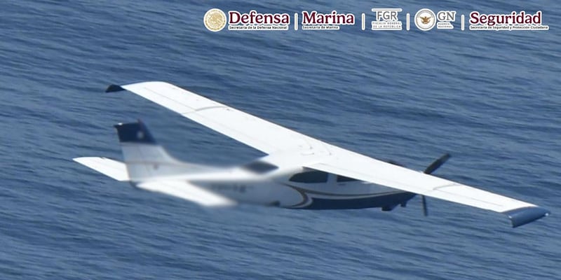 Avión asegurado con droga