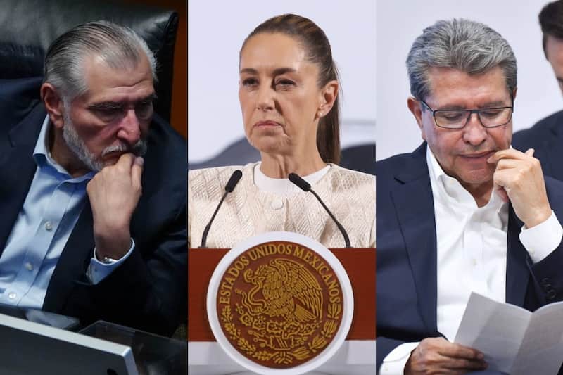 Senador Adán Augusto López, presidenta Claudia Sheinbaum y Ricardo Monreal, diputado federal. Senador Adán Augusto López, presidenta Claudia Sheinbaum y Ricardo Monreal, diputado federal.