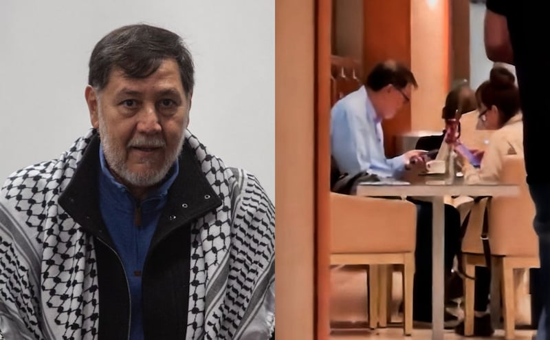 Noroña fue captado en Barcelona Noroña en Barcelona