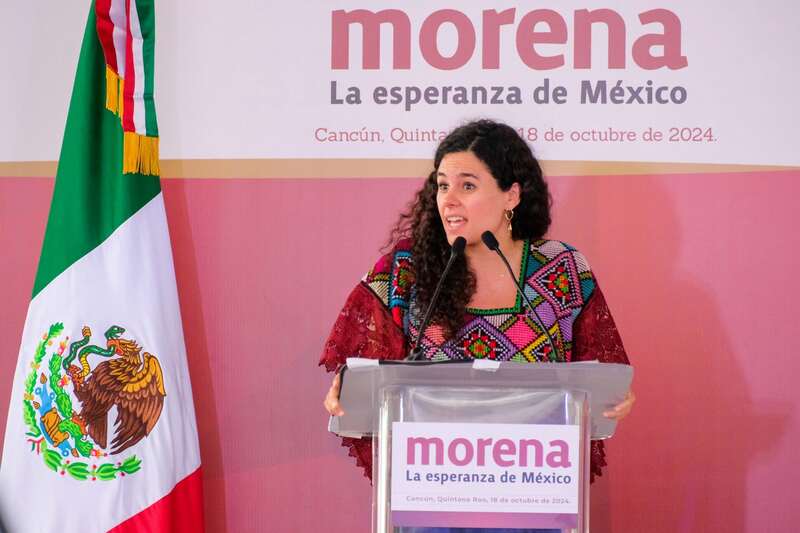 La presidenta de Morena pide a funcionarios del partido seguir el protocolo en caso de hallar irregularidades. Luisa Maria Alcalde, dirigente nacional de Morena.