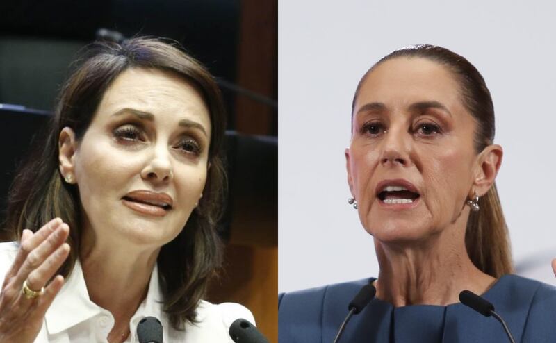 Lilly Téllez y Claudia Sheinbaum