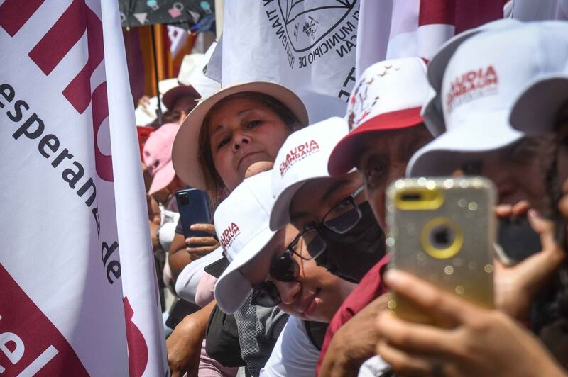 Simpatizantes de Morena