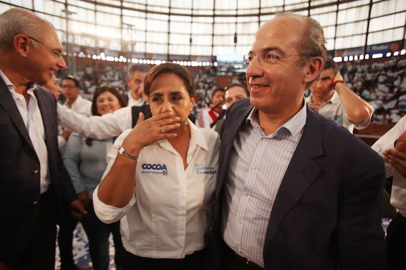 Luisa María Calderón y Felipe Calderón