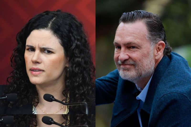 Luisa Alcalde y Mauricio Kuri, gobernador de Querétaro Luisa Alcalde, dirigente de Morena, y Mauricio Kuri, gobernador de Querétaro