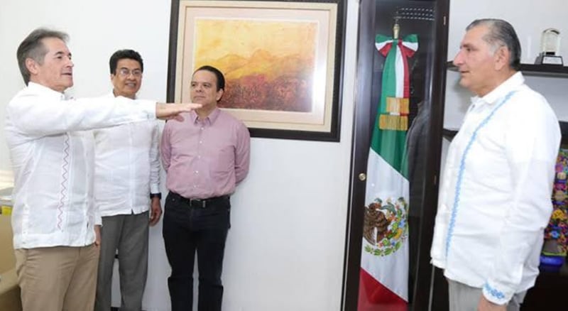 Hernán Bermúdez Requena y Adán Augusto López