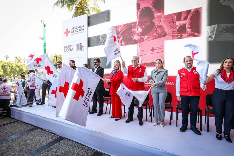 Inauguración de la colecta de la Cruz Roja en Sinaloa