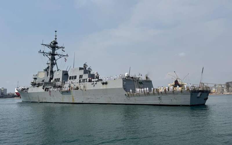 El buque de guerra se encuentra frente a costas venezolanas El buque de guerra USS Gravely