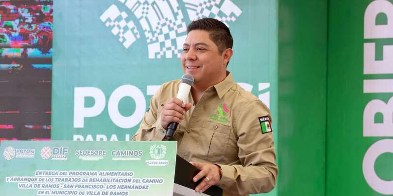 El gobernador de San Luis Potosí presentó el programa de seguridad alimentaria en Villa de Ramos. Imagen promocional