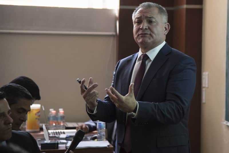 Genaro García Luna, secretario de Seguridad en el sexenio del presidente Felipe Calderón. En marzo de 2017, Genaro García Luna, secretario de Seguridad en el sexenio del presidente Felipe Calderón, impartió el Seminario sobre seguridad pública, ciudadanía y violencia en América Latina, ante un grupo de estudiantes y académicos del Instituto Tecnológico Autónomo de México (ITAM).