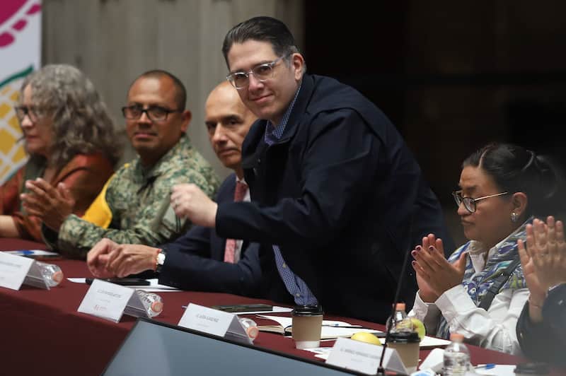 El alcalde de Benito Juárez, Luis Mendoza. Luis Mendoza durante un evento realizado en el Palacio de Ayuntamiento.